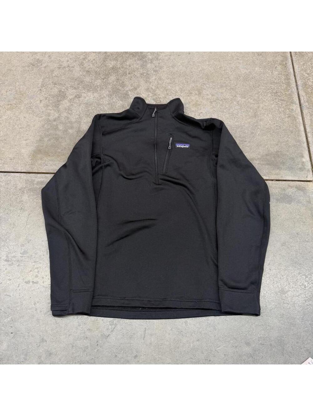vintage patagonia crosstrek quarter zip black jacket size small